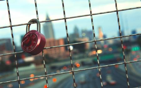 Key on Railings in Shallow Focus Lens