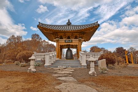 Korean Bell Garden - Sepia HDR