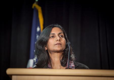 Kshama delivering her Inauguration Speech