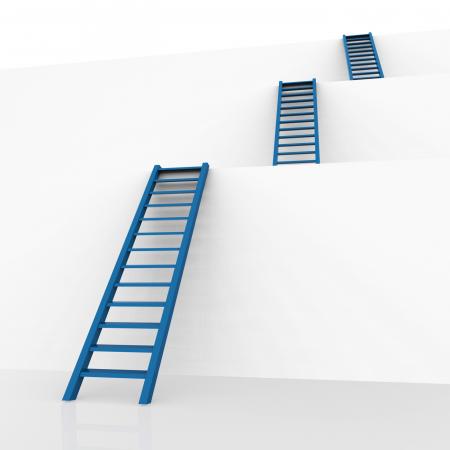 Ladders Vision Represents Conquering Adversity And Aspire