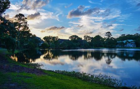 Lake during Sunrise