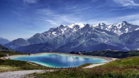 Lake Near Mountain Landscape Photo