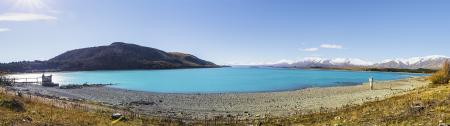 Lake Tekapo on a fine spring day