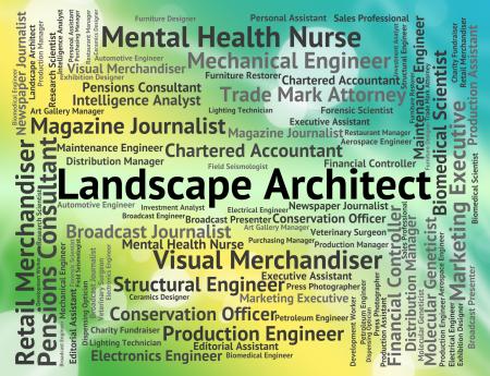 Landscape Architect Means Vista Designer And Natural