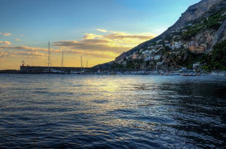 Landscape of Houses Near the Body of Water