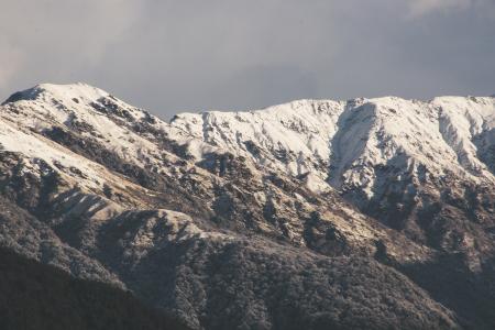 Landscape Photograph of Snow-capped Mountains