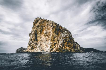 Landscape Photography of Gray Rock Formation