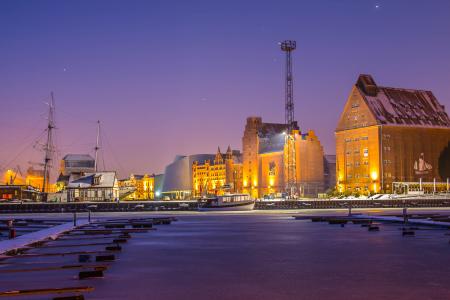 Landscape Photography of White Buildings during Golden Hour