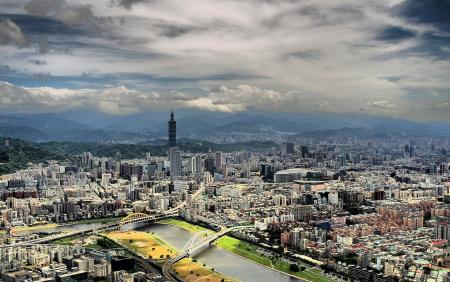 Landscape View of City Curing Day Time