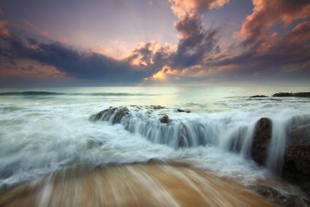 Large Body of Water during Sunset