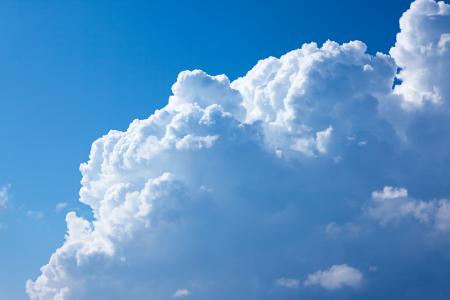 Large Cloud in Blue Sky