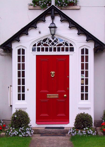 Large Red Doors