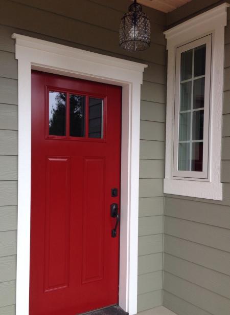 Large Red Doors