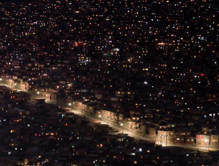 Larung gar by night