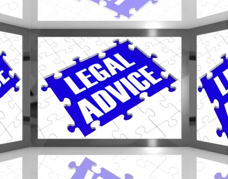 Legal Advice On Screen Showing Legal Consultation