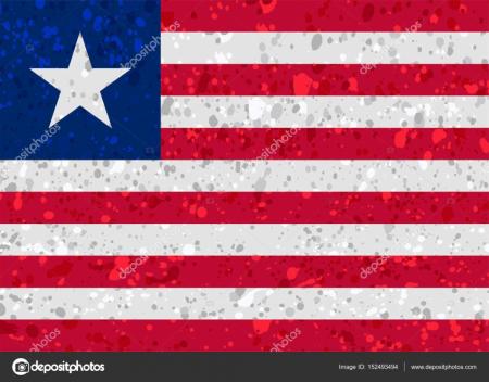 Liberia Grunge Flag