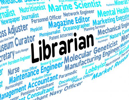 Librarian Job Shows Text Employment And Hire