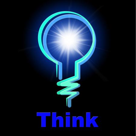 Light Bulb Means Think About It And Thinking