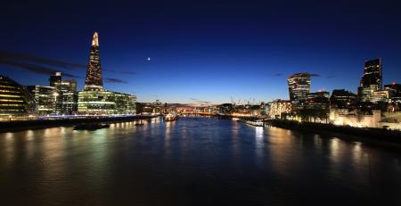 Lighted City Scape in a Panorama Photo during Nighttime