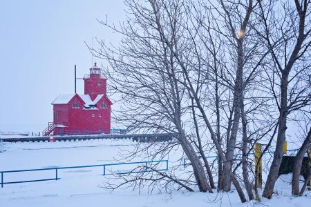 Lighthouse in Winter