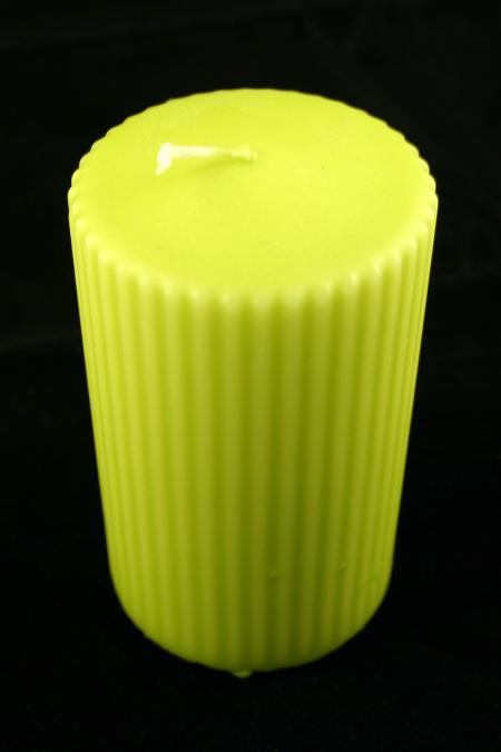 Lime colored candle