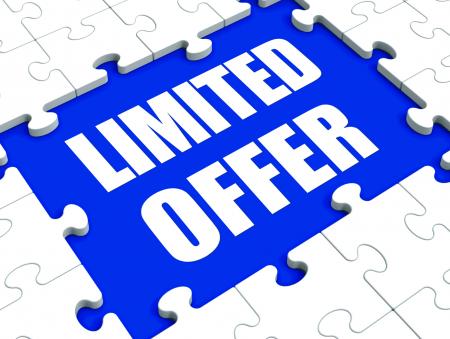 Limited Offer Puzzle Shows Deadline Product Promotion