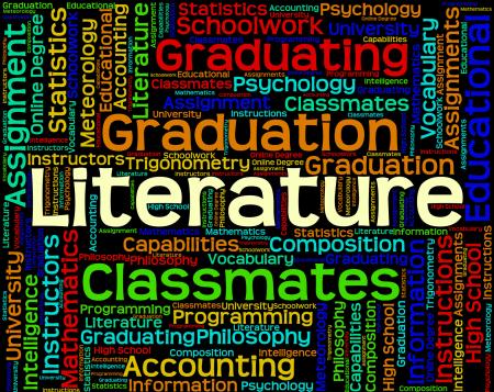 Literature Word Indicates Non Fiction And Words