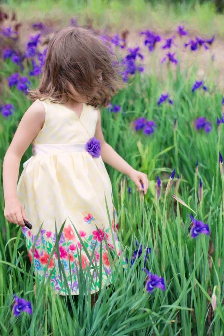 Little Girl in Wind