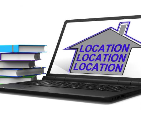 Location Location Location House Laptop Means Best Area And Ideal Home