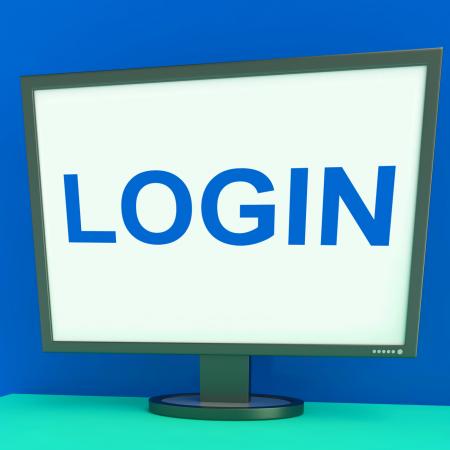 Log In Screen Shows Website Internet Login Security