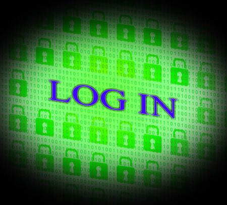 Log In Shows World Wide Web And Encryption