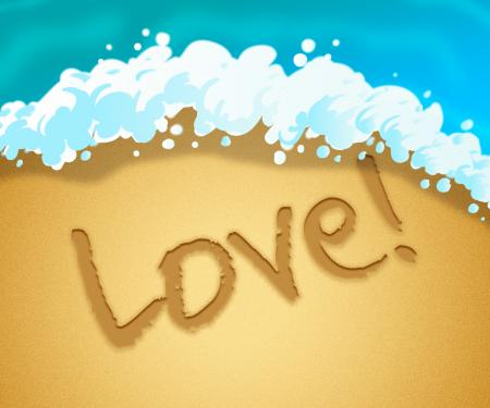 Love Beach Represents Boyfriend Coast And Fondness