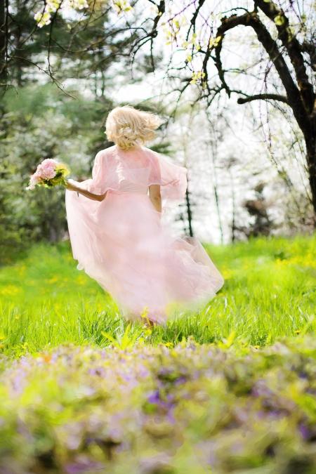 Lovely Woman in the Field