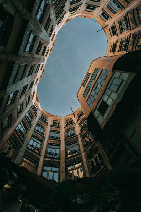 Low-angle Photography of Brown Concrete Building