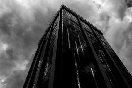 Low-angle Photography of Curtain Window Building