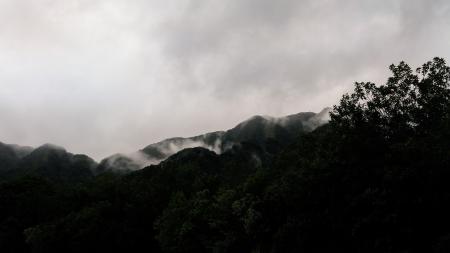 Low-angle Photography of Mountain