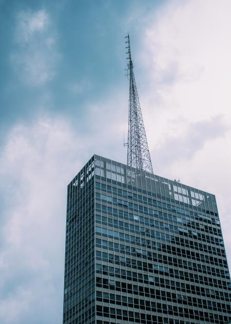 Low Angle View of Skyscraper Against Sky