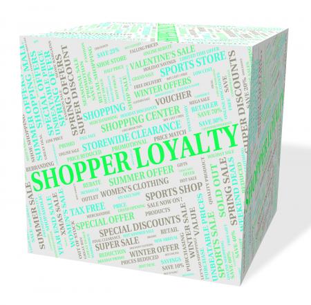 Loyalty Word Means Retail Sales And Allegiance