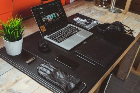 Macbook Pro on Desk