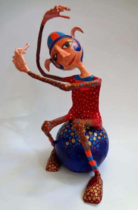 Mache carnival figure