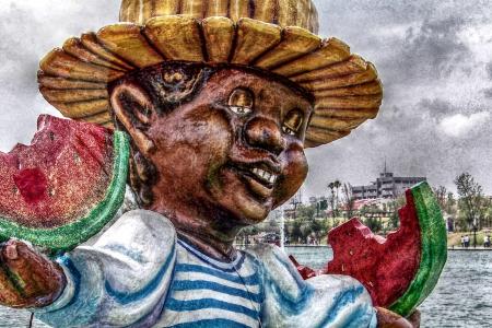 Mache carnival figure