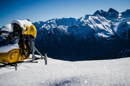 Machine On Snowy Mountain