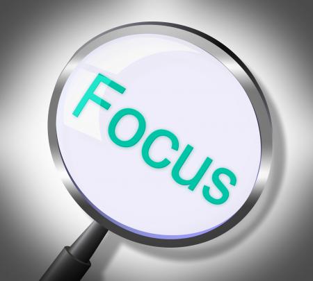 Magnifier Focus Means Search Attention And Magnification