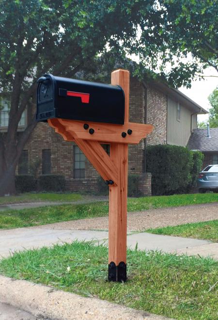 Wooden mail box