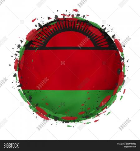 Malawi Grunge Flag
