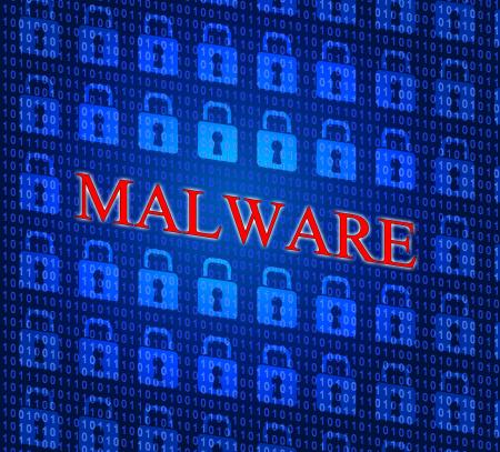 Malware Internet Represents World Wide Web And Www