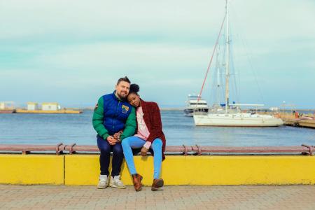 Man and Woman Sitting