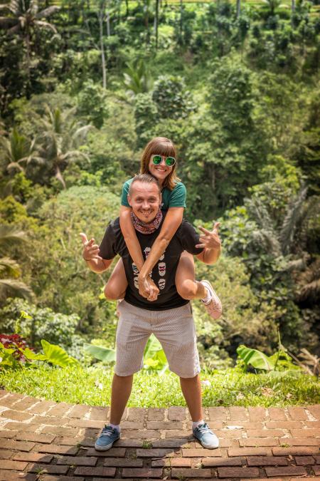 Man Carrying Woman