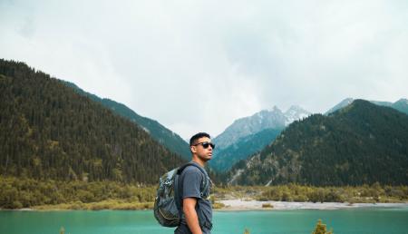 Man Looking at the Horizon