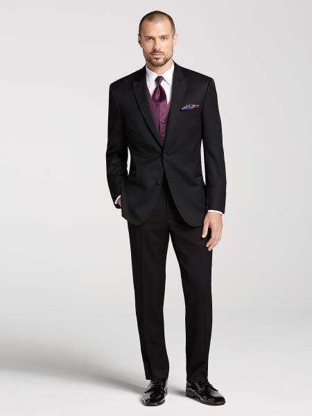 Man Wearing Black and Teal Tuxedo